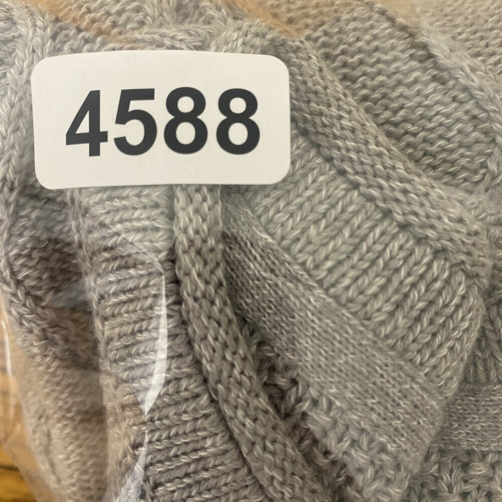 7 Diamonds Sweater Mens Large Grey Knit Textured 100% Cotton - Picture 10 of 11